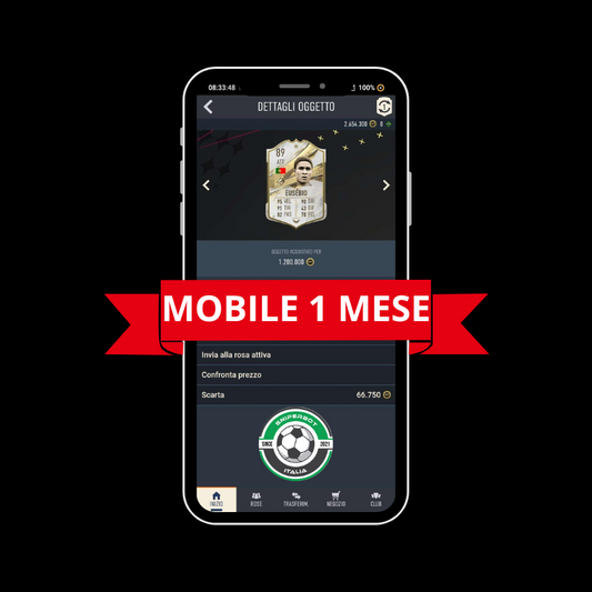 SNIPERBOT MOBILE FC26 PER 1 MESE DI PROVA (Iphone /Android)